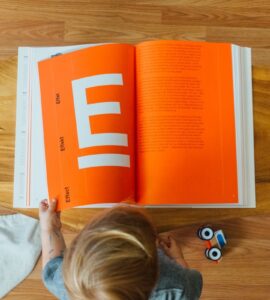 girl reading book